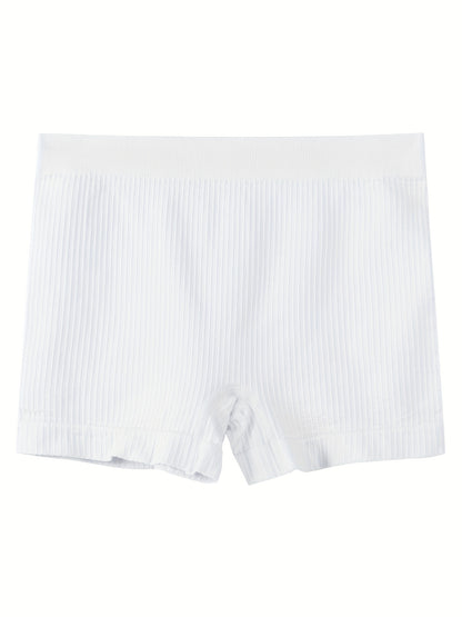 Soft and comfy ribbed boyshort panties for women