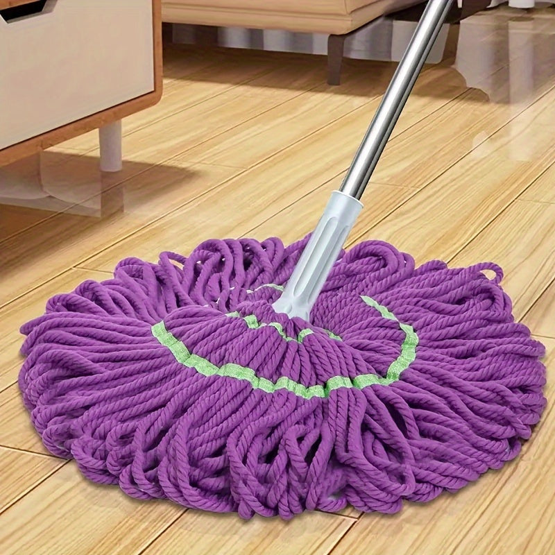 Microfiber Mop and Bucket Set - Effortless Wringing, Highly Absorbent, Ideal for Any Room in the House, No Power Required