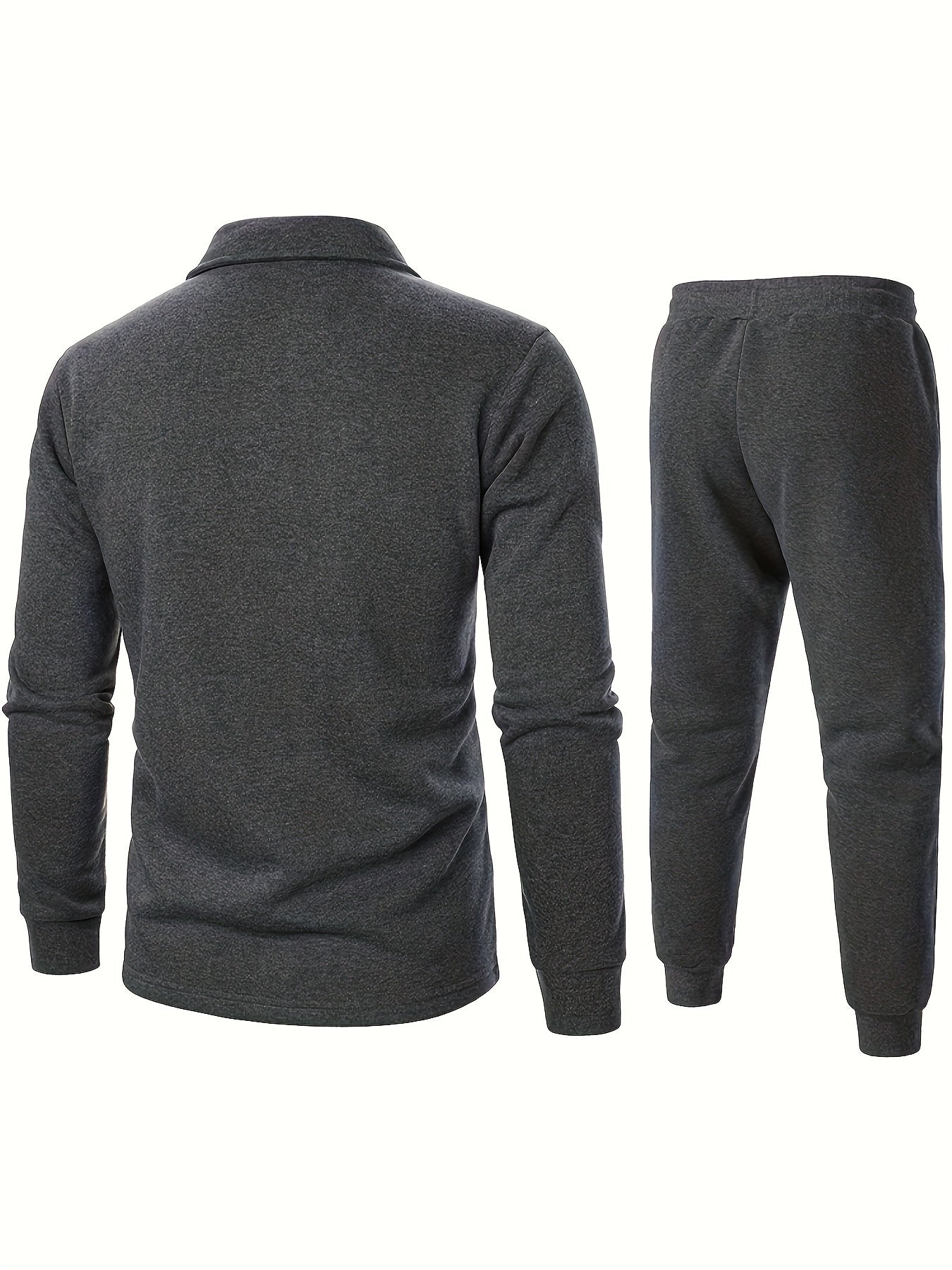 Casual fleece jacket for men, made of 100% polyester knit fabric with lapel collar, single-breasted with pockets.