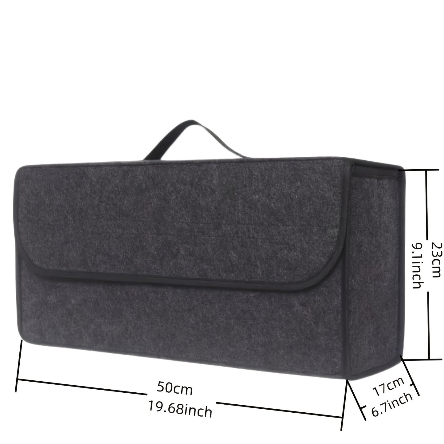 1PC Felt Foldable Car Storage Box Trunk Bag