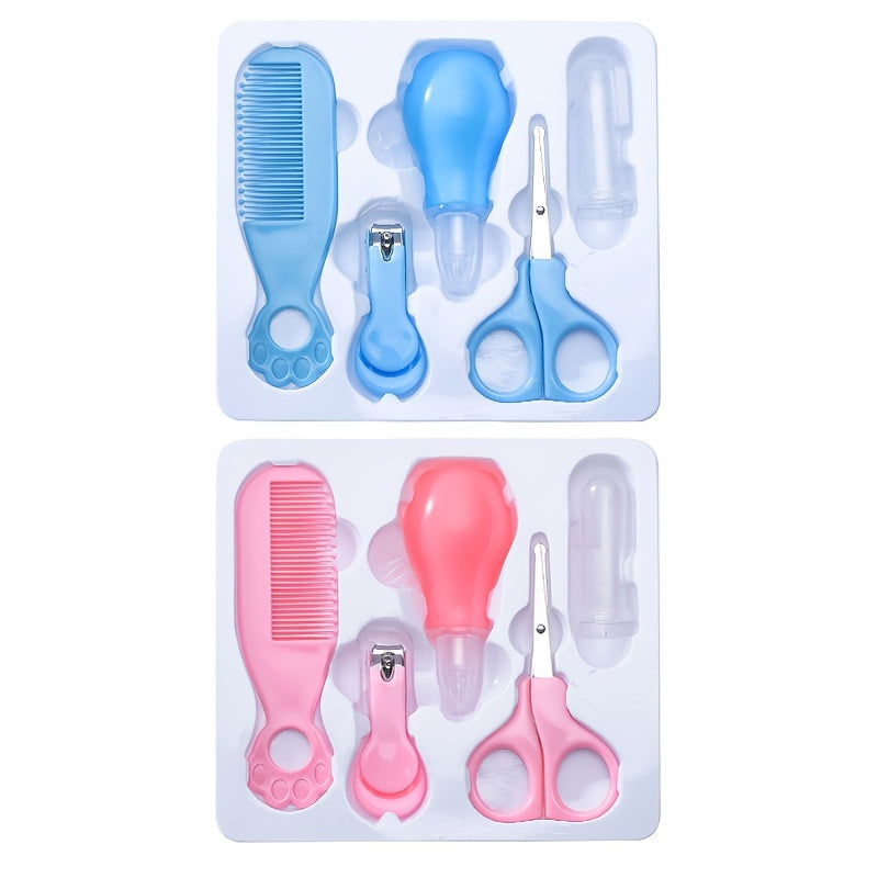 Set of 5 Grooming Tools for Nail Care, Including Comb, Nail Scissors, and Manicure Tools