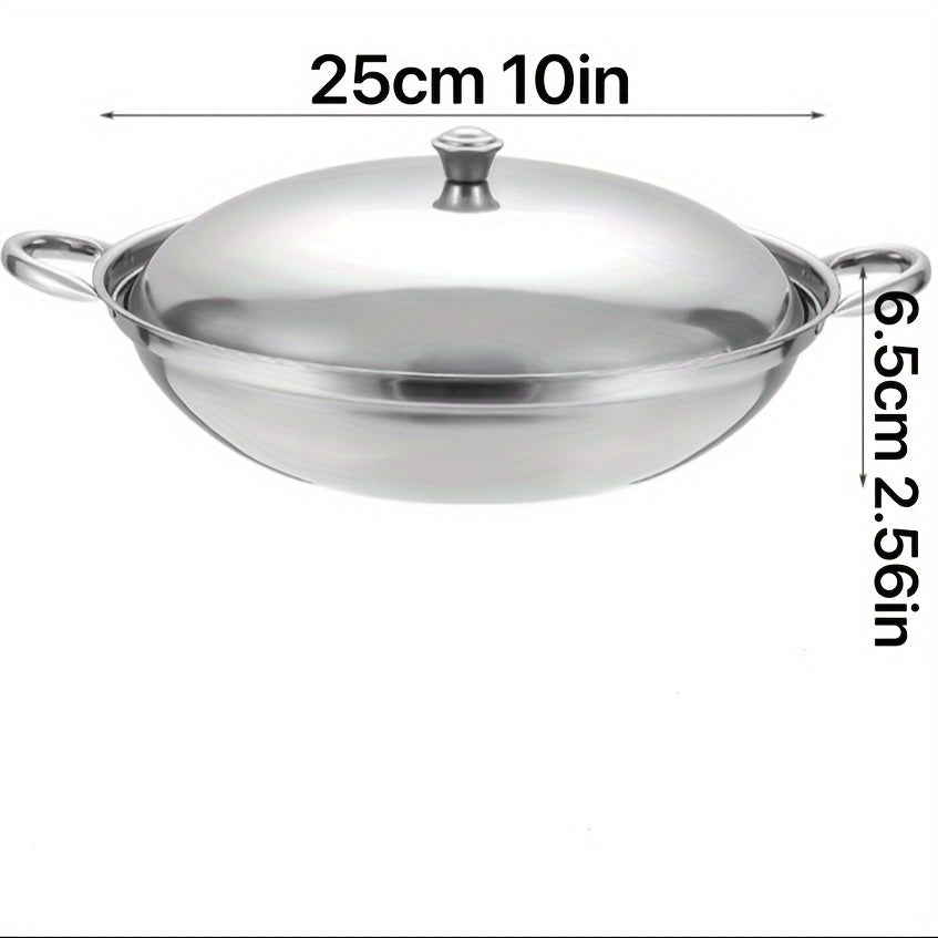 Stainless Steel Hot Pot and Sauté Pan Set with Versatile Functions