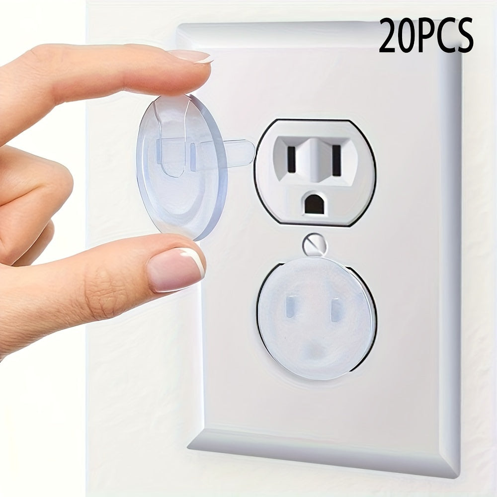 Protective covers for electrical outlets designed for children - see-through, secure, and fashionable for outlets with three holes - ideal for enhancing your Christmas, Halloween, or Thanksgiving décor.