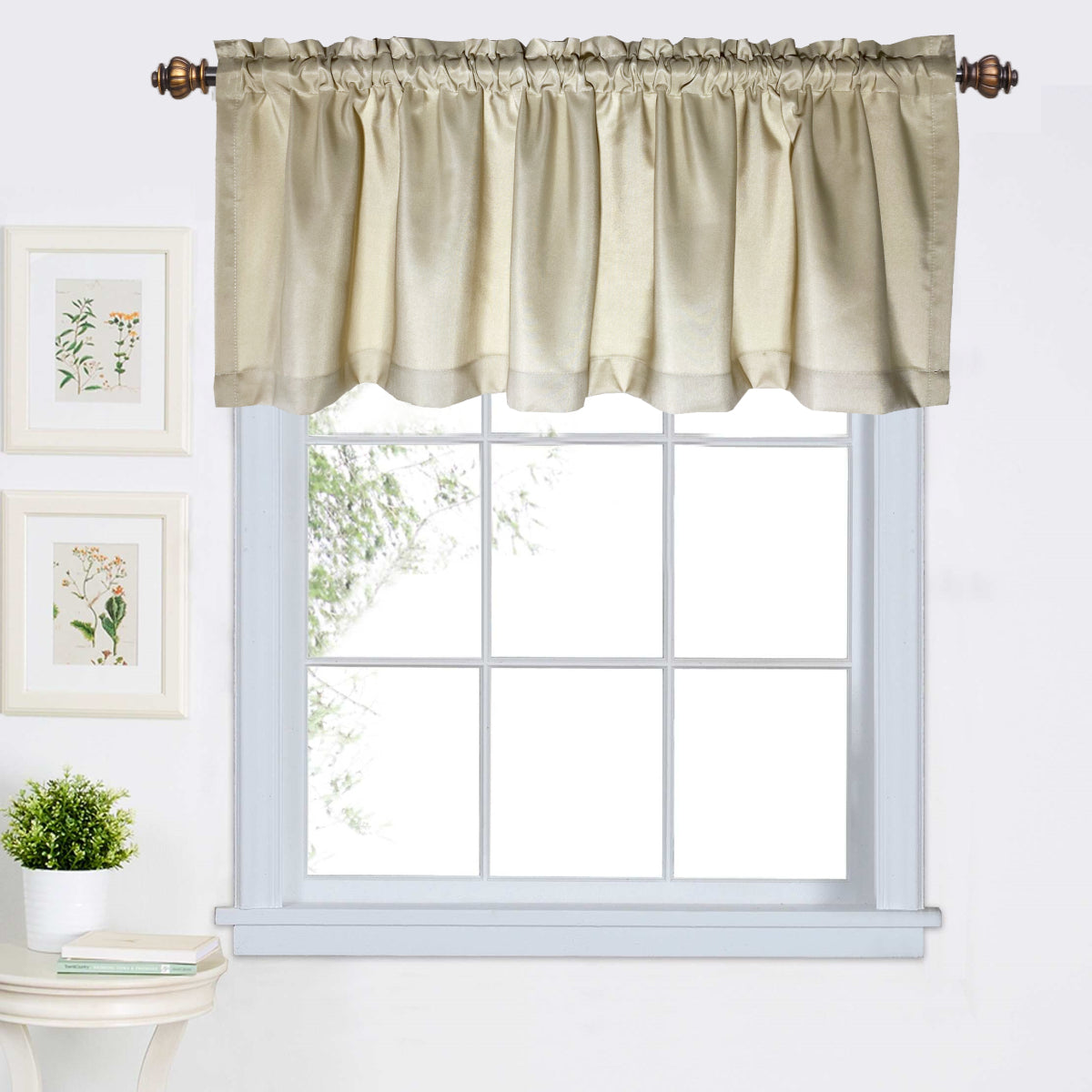 Single Coffee Half Curtain Door Curtain made of Plain Nylon