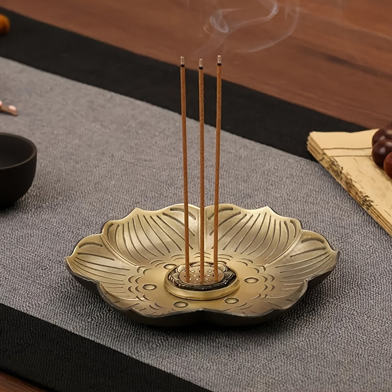 Elegant plum blossom incense holder for serene spaces. Perfect gift idea for spa and meditation lovers.