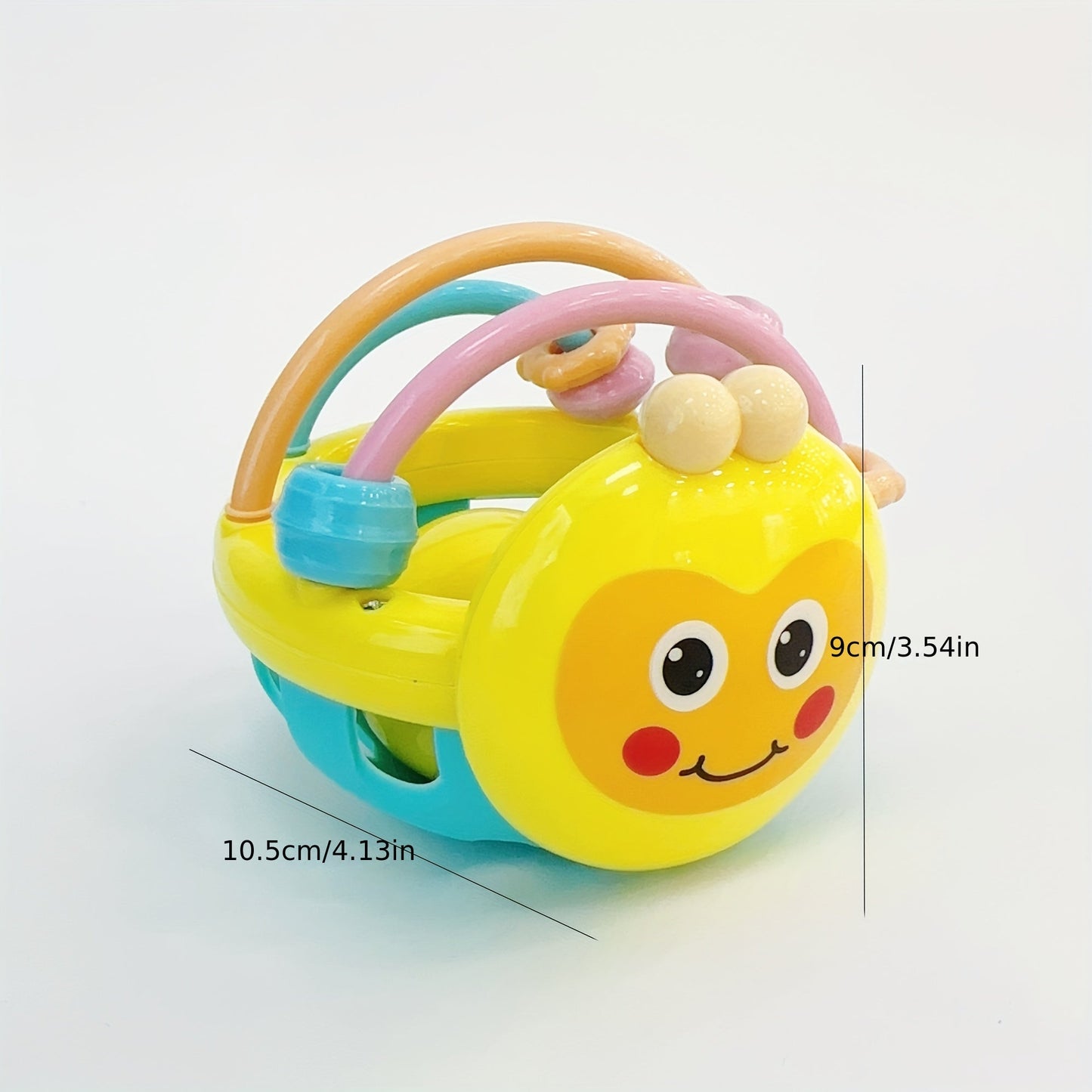 Toys like rattles, gripping toys, teething toys, and handheld balls.