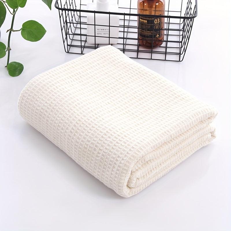 Soft and cozy waffle blanket suitable for all seasons. Perfect for adding warmth and style to your bed, sofa, or office space. Makes a great gift for birthdays, Christmas, or holidays for adults.