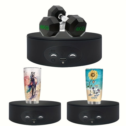 Rotating display stand, 12.95cm/11lbs load capacity, for photographing products