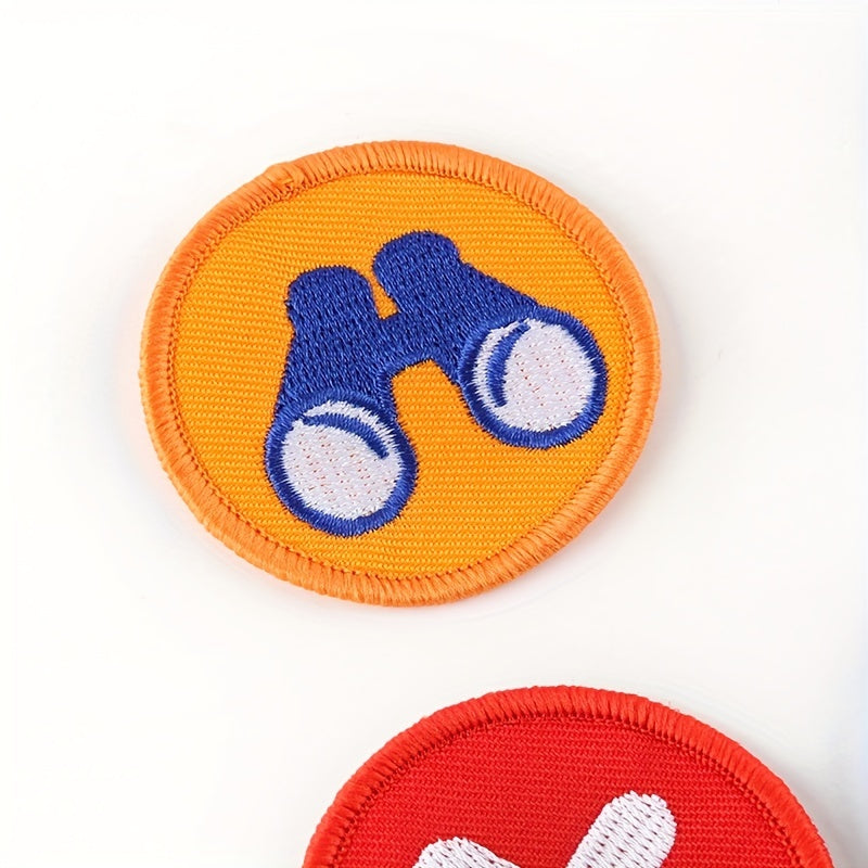 Set of 15 Fun and Vibrant Cartoon Badges for Boys' Scout Uniform - Easily Attachable with Sewing or Iron-On Embroidered Patches