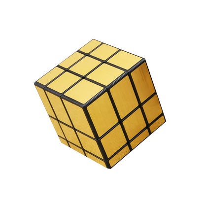 3x3 Mirror Cube with silvery and golden color options, suitable for competitions and daily fun, easy to learn, smooth, durable, and lightweight.