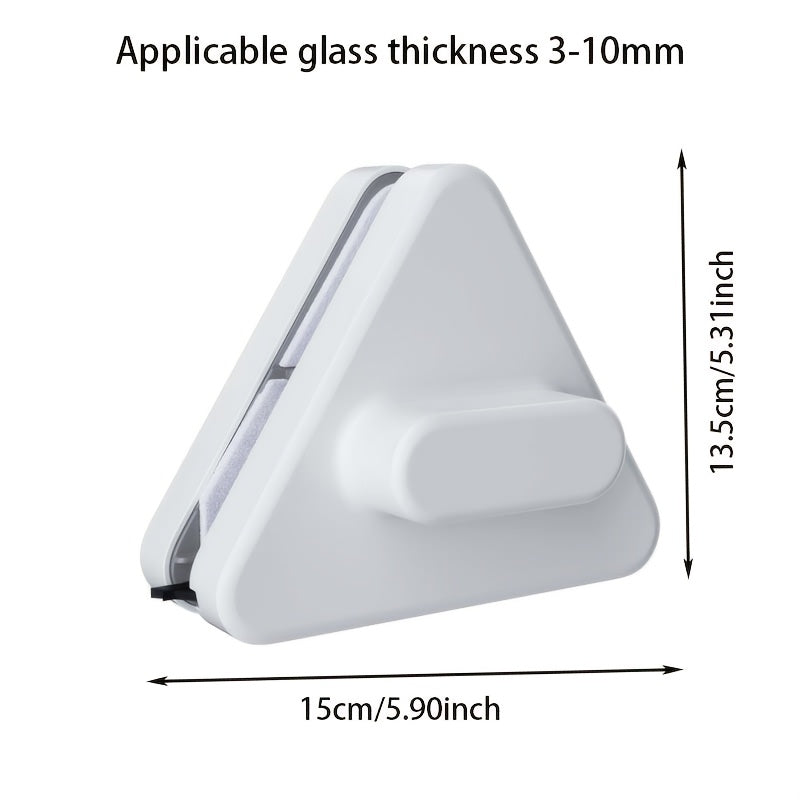 Window Cleaner for High Buildings with Double-Sided Magnetic Design - Sturdy Magnet Glass Cleaning Tool featuring Tough Plastic Handle, Perfect for Living Room, Bedroom, and Bathroom