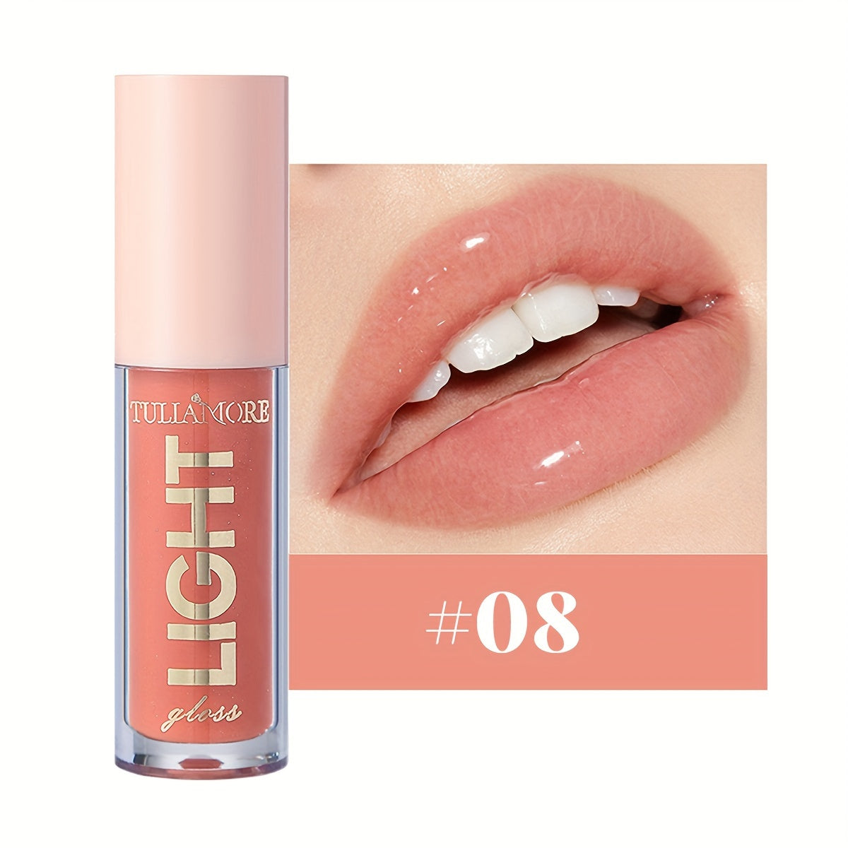 12 colors of lip oil for daily use, providing moisturizing and hydrating benefits with a mirror shine finish.