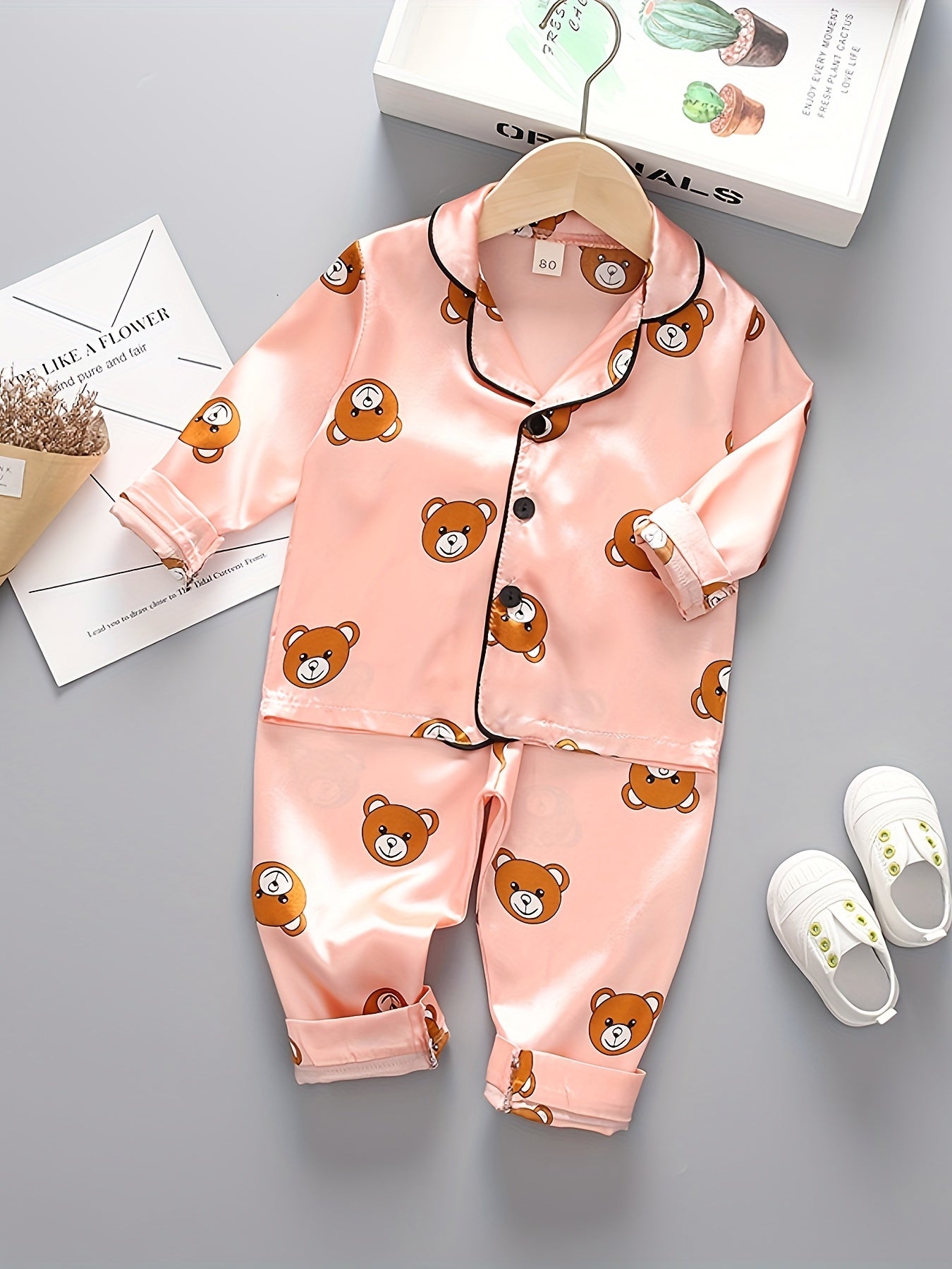 Bear Head Long-Sleeve Cartoon Set