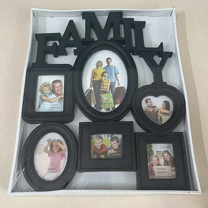 Family photo frames that can be hung on the wall, perfect for decorating your bedroom or living room.