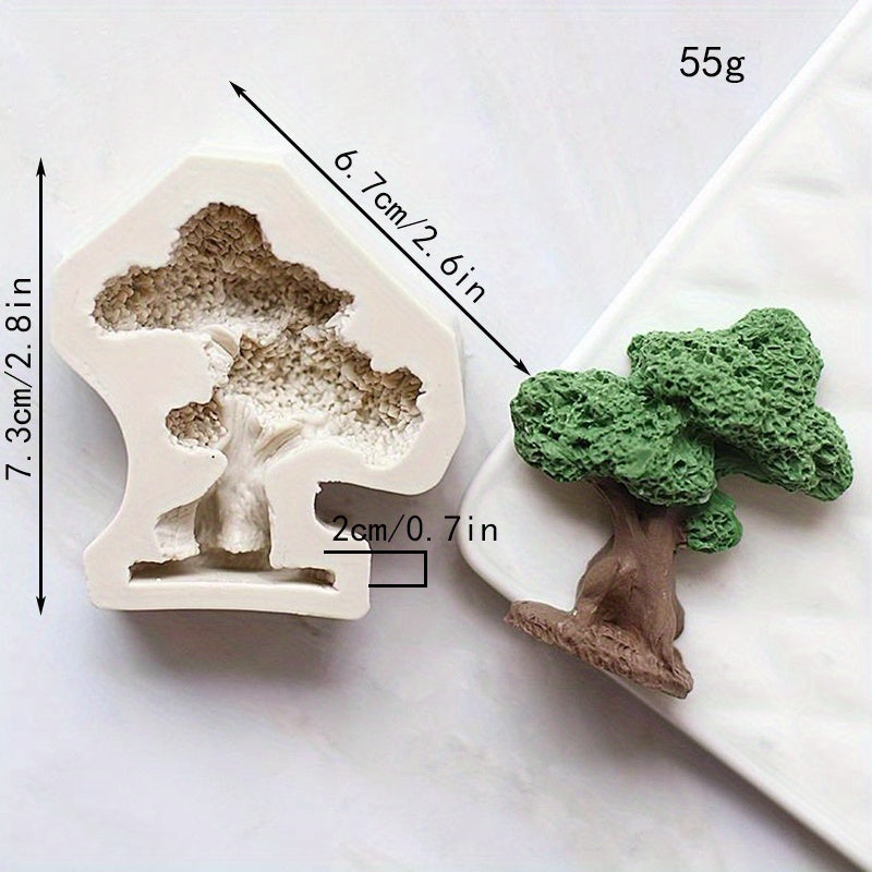 Forest Chocolate Mold featuring one piece design. Squirrel, mushroom, and pine cone shapes made of high-quality silicone material. Perfect for creating cute kawaii animal candies, fondants, and biscuits. Ideal for DIY cake decorating, this versatile mold