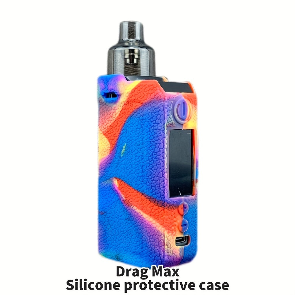 DRAG MAX Silicone Protective Case: Textured Soft Shell, Shockproof Cover for Voopoo E-Cigarettes