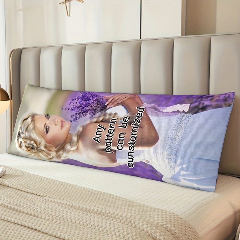 Custom Photo Body Pillowcase - Ideal for Valentine's Day, Christmas, Thanksgiving, and Anniversary Presents - Luxuriously Soft, Printed on Both Sides, Measures 20x54 inches.