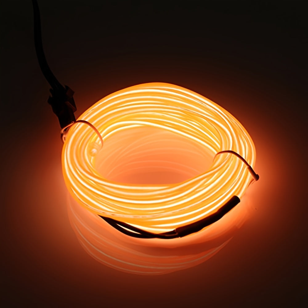 Bright Neon Light Strip for DIY decorating, festivals, Halloween, Christmas, and parties with 360° illumination.