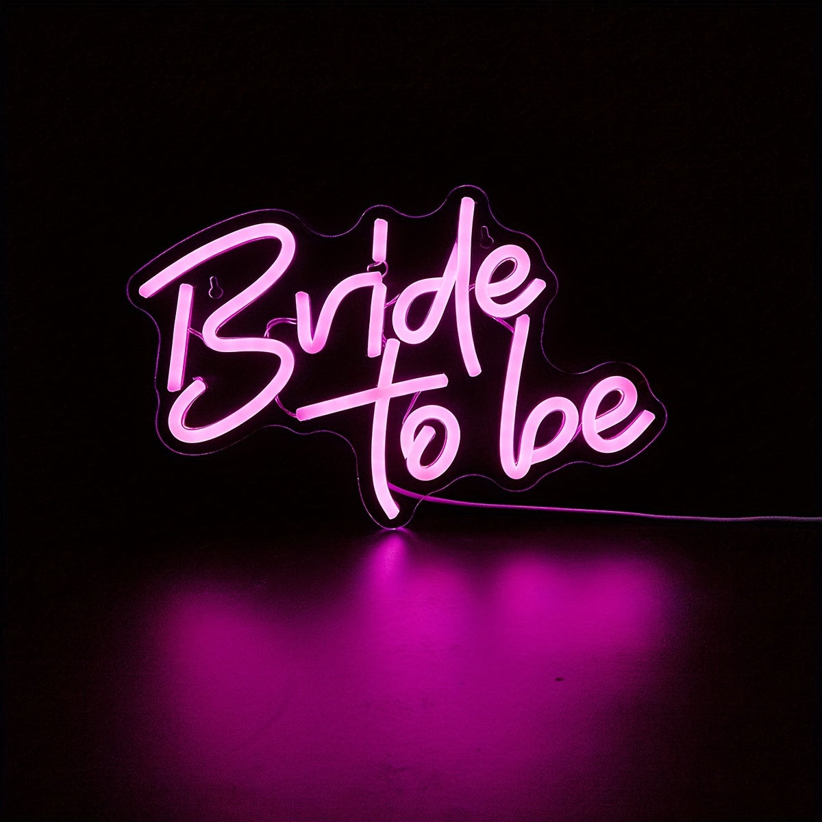 Bride To Be LED Neon Sign, USB Powered, Wall Decoration for Bedroom and Events.