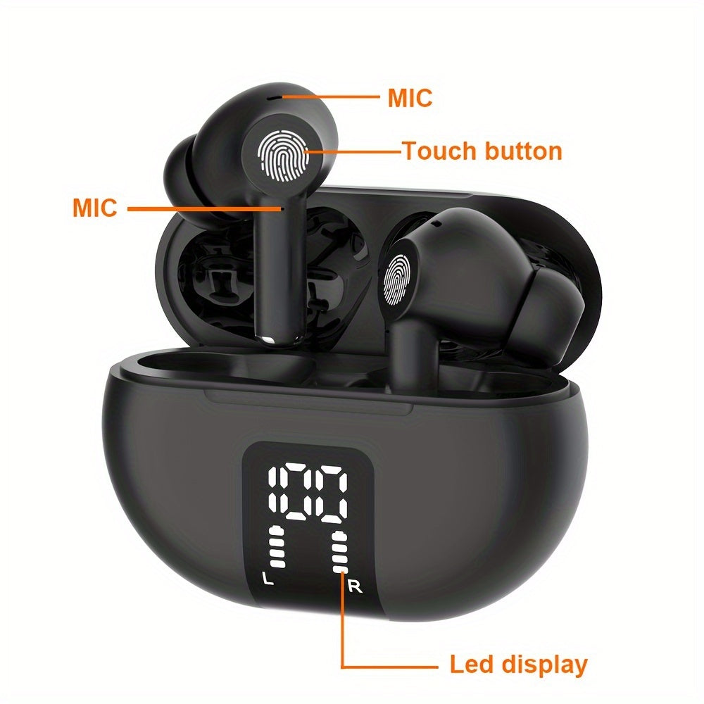 Compact, wireless earbuds with real-time translation for travel and business. Compatible with iOS and Android, supporting 150 languages.