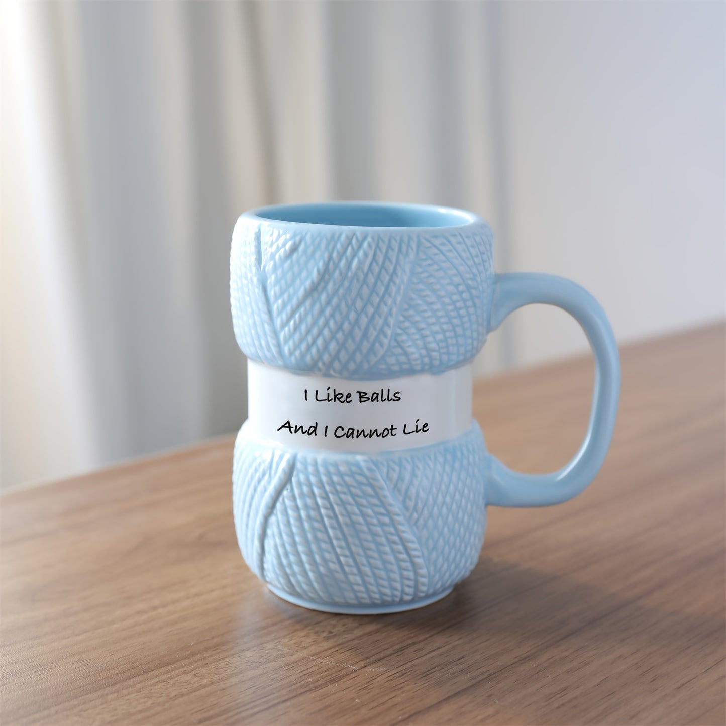 14.37oz Ceramic Knit Coffee Mug - Insulated, Reusable - Ideal for Any Occasion