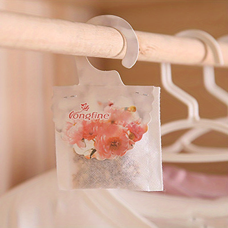 20pcs of Fragrant Wardrobe Sachets for Odor Elimination, Offering Lasting Scents for Cars and Bedrooms.