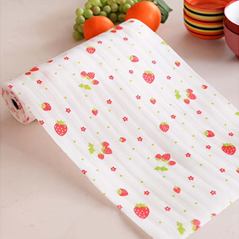 Chic Printed Waterproof Cabinet Liner - Protects Shelves from Slipping, Oil, and Stains - Ideal for Kitchen, Bathroom, and Bedroom Storage