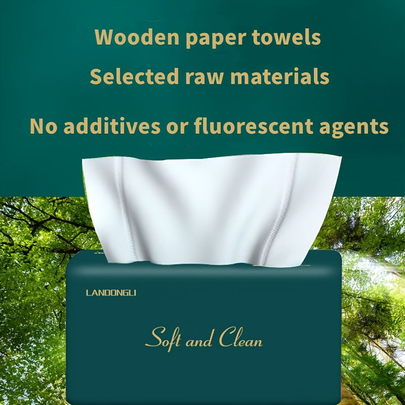 Premium Bamboo Pulp Facial Tissues - Pack of 8, 270 Sheets per Box, No Dyes, 4-Ply Disposable Napkins for Use at Home or Dining Area