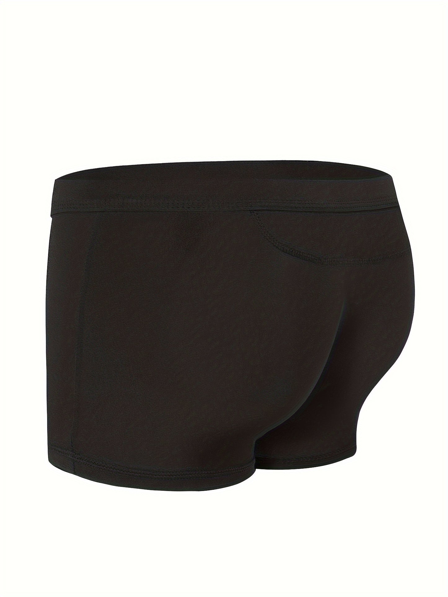 Set of 3 men's flat corner underwear, soft and comfortable with elastic waistband.