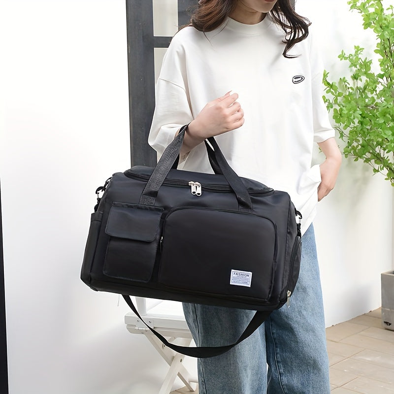 Sports fitness bag with wet/dry separation, multi-functional handbag for short trips and travel.