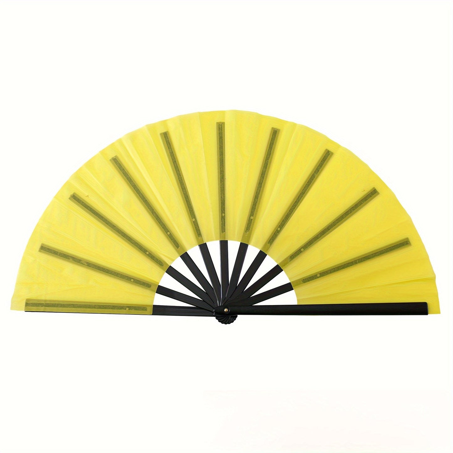 Classic Kung Fu Style Double-Sided Plastic Fan for Tai Chi, Chinese Dance, and Martial Arts - Elegantly Designed