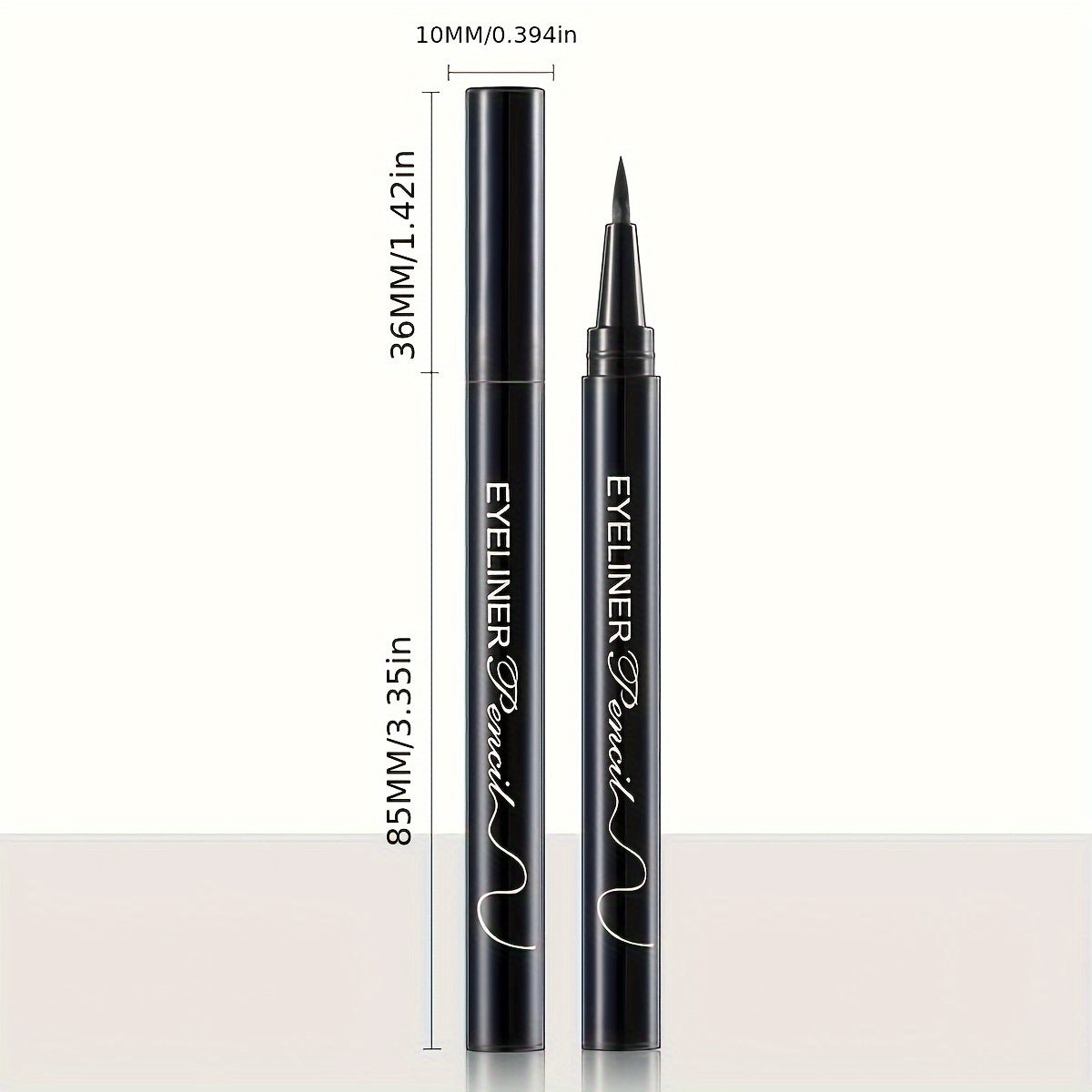 3 Black Liquid Eyeliner Pens for beginners - Quick dry, waterproof, and smudge-proof. Ultra-fine tip with long-lasting hold, ideal for festivals and gifts.