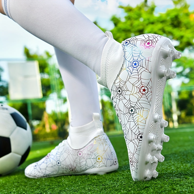 High-performance soccer cleats for all seasons, offering lightweight, non-slip, and shock-absorbing features.