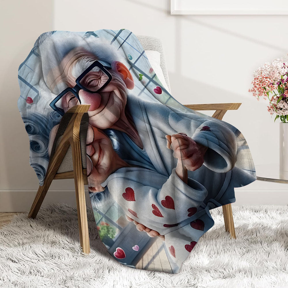 Stay warm and cozy with our 1 piece Elderly Dancing Grandparents designed Flannel Fleece Blanket, perfect for all seasons. This soft and hypoallergenic throw is ideal for home, office, bed, camping, or travel. Made from 100% polyester, it is machine