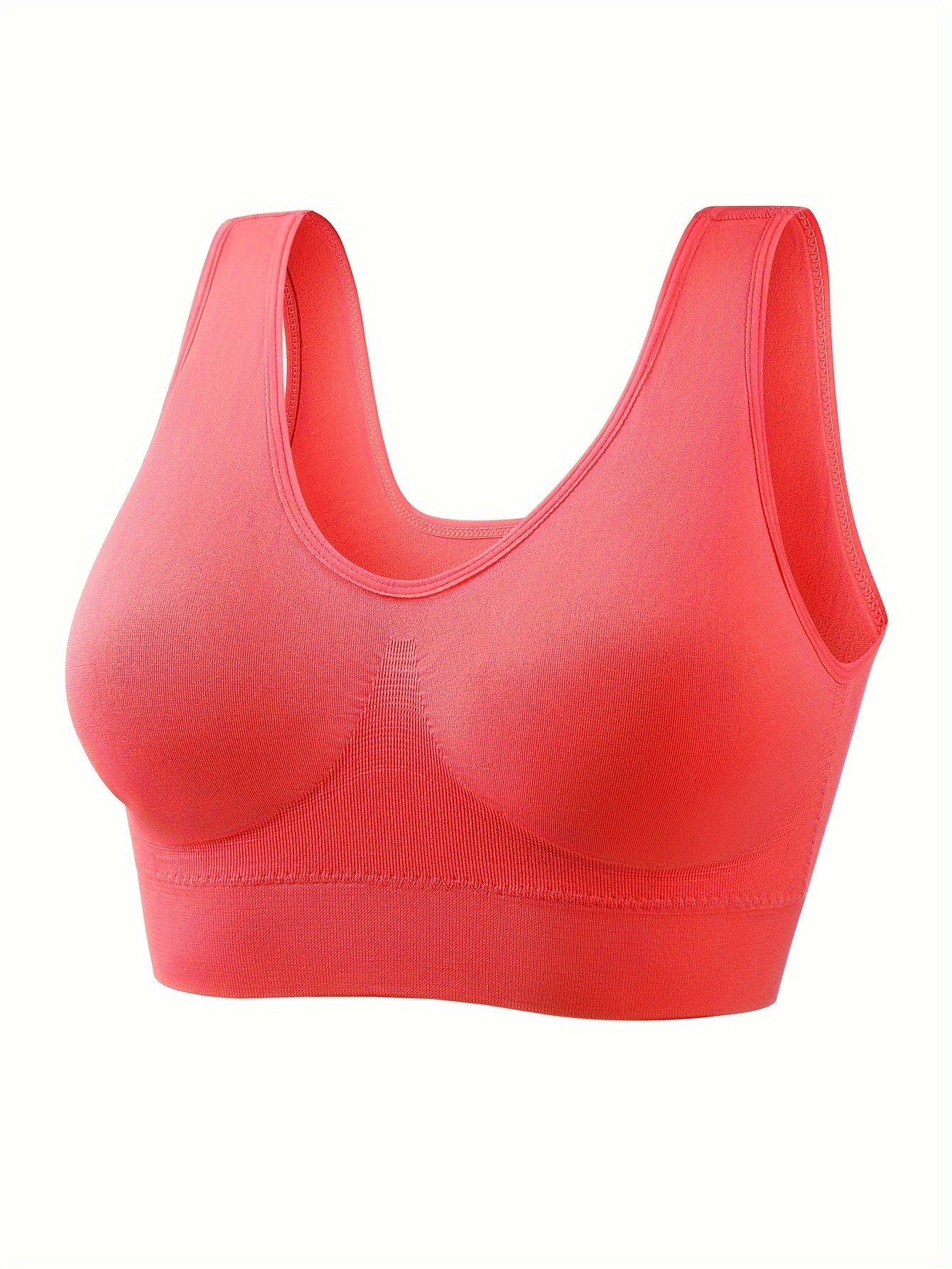 8 seamless wireless sports bras for women, ideal for running and fitness activities, with breathable and comfortable design.