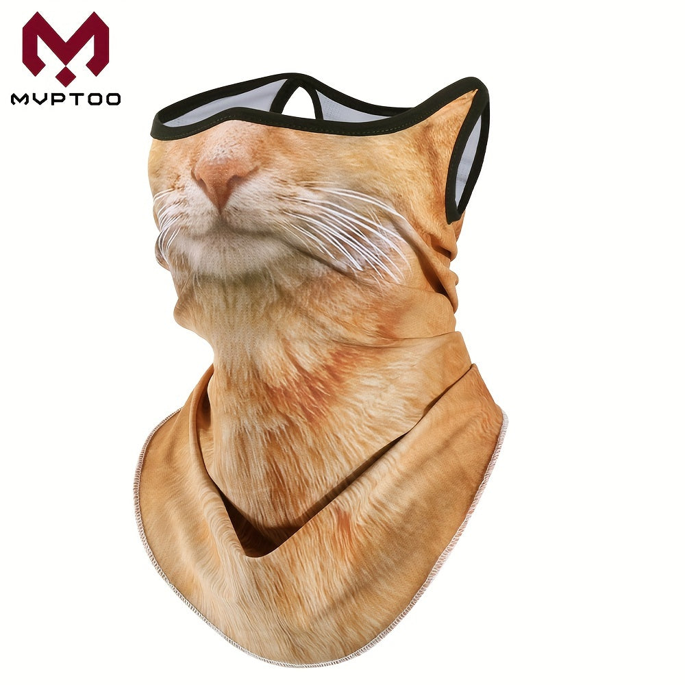 Stay warm and stylish with the MVPTOO 3D Printed Scarf featuring hanging ear loops and an animal print design. Ideal for cycling, motorcycling, and outdoor activities, this versatile accessory can be worn as a balaclava, full face mask, or neck warmer.