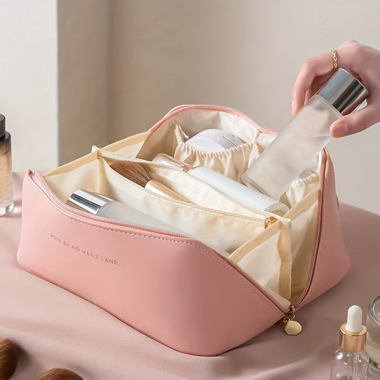 Spacious Cloud Makeup Bag for Travel and Organization.