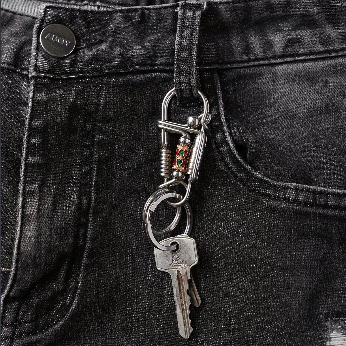 Unique Handcrafted Stainless Steel Keychain