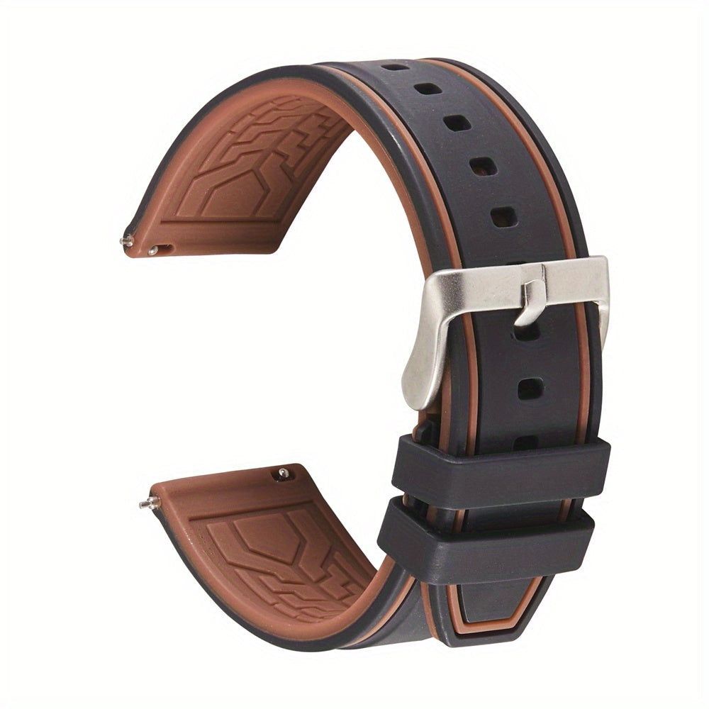 Get the perfect gift with this 1pc Quick Release Soft Silicone Watch Band in 20mm, 22mm, or 24mm. It's the ideal choice for watch enthusiasts looking to change up their accessories.