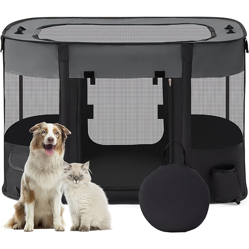 Square PVC pet bag for travel, portable dog carrier backpack, 1pc.