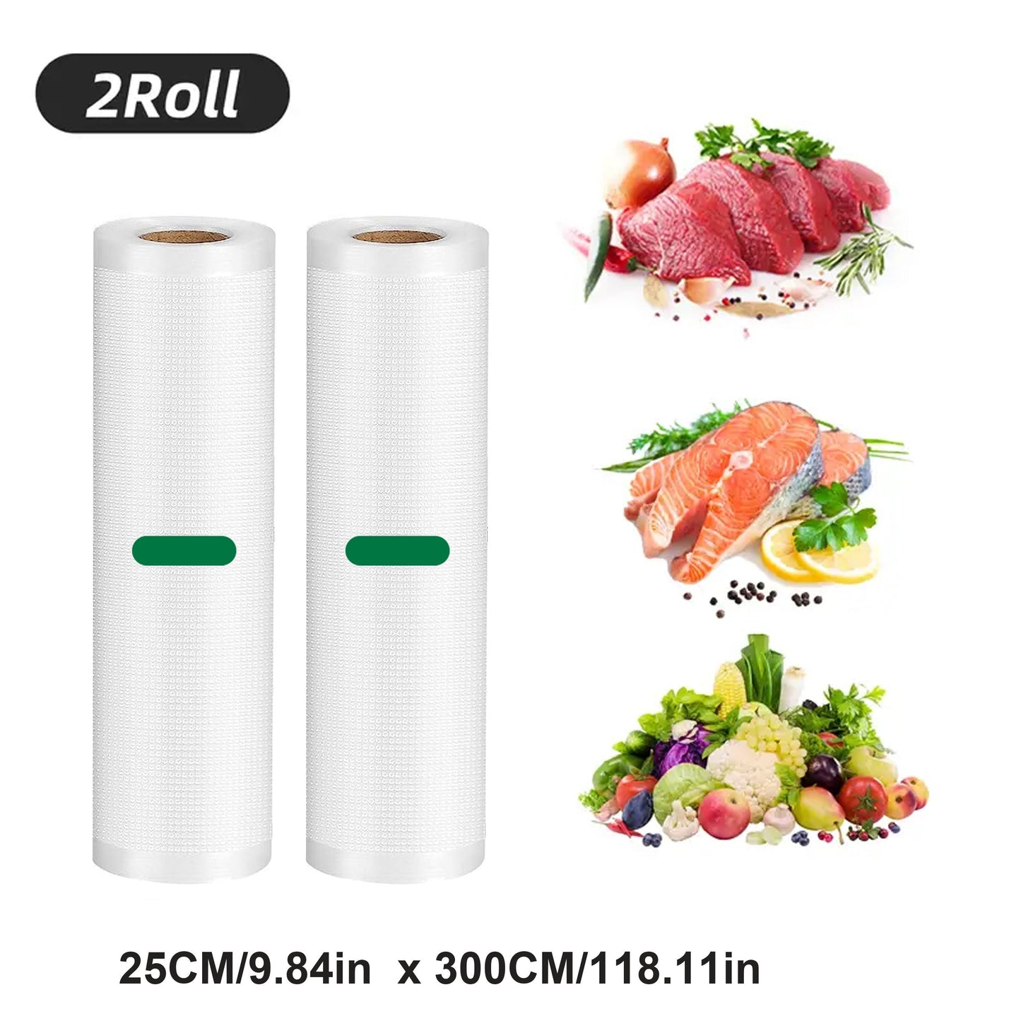 Food Freshness Bags, Vacuum Sealer Bags Roll, Food Grade Packaging Bags, Disposable Sealed Bags for Fruit, Vegetable, Meat, and Grain - Perfect for Kitchen Organization and Storage