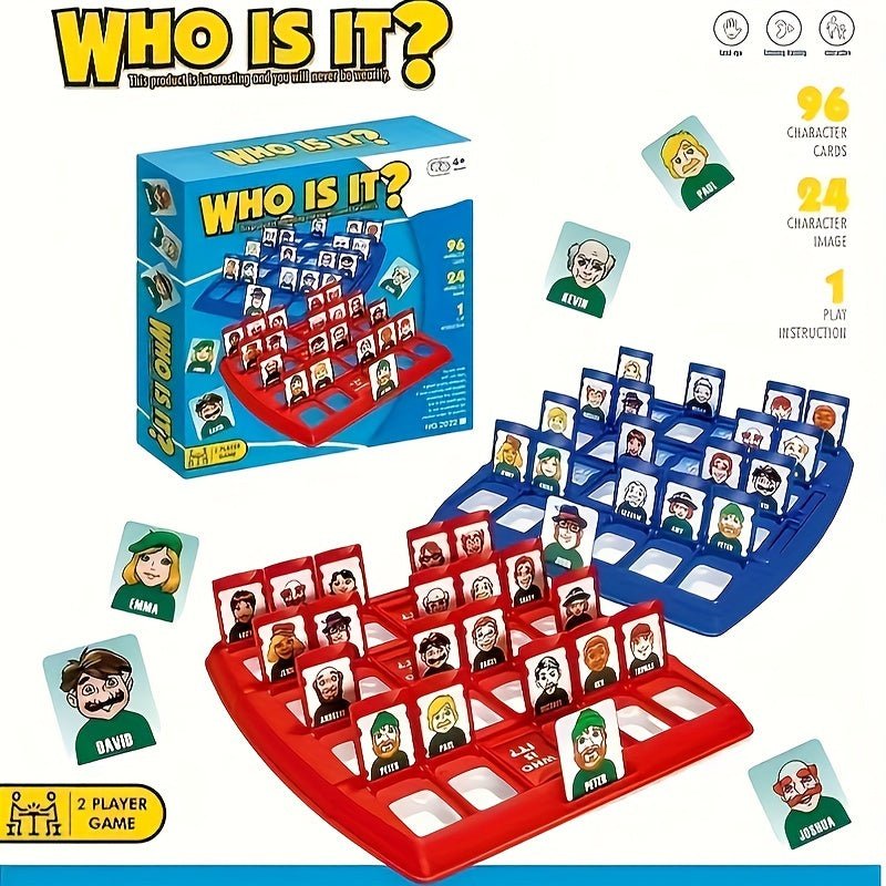 Who Is It: famous classic board game for family parties, parent-child fun.