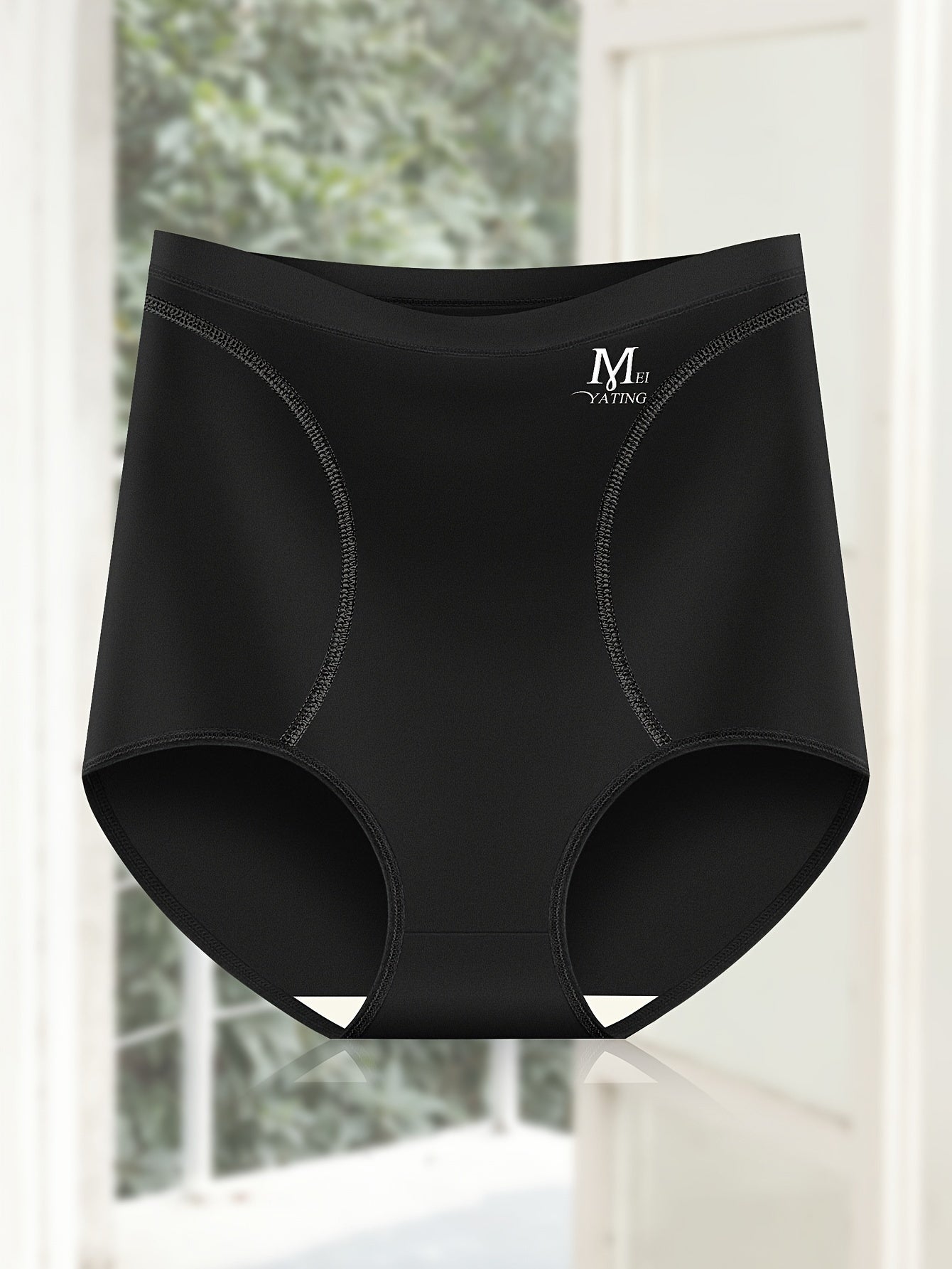 MIOTAN High-Waist Tummy Control Panties: Soft, Lightweight, Black, 1pc, Elastane Construction for Tummy Control