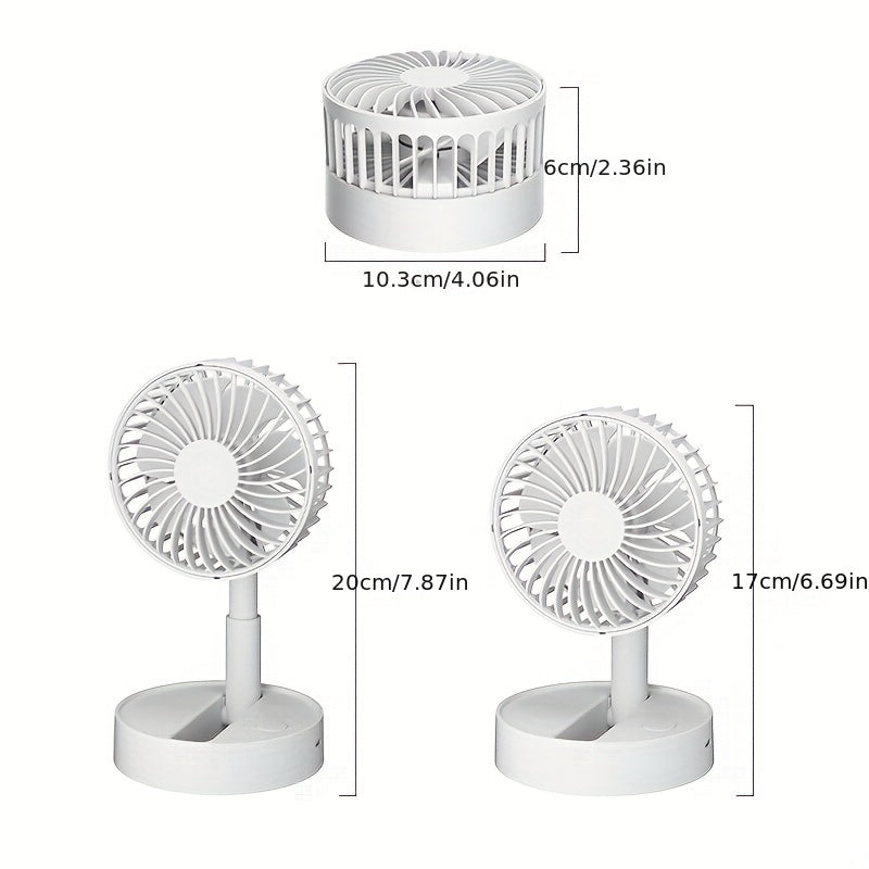 Stay cool this summer with the 1pc Kasydoff Portable Fan. This quiet and mini USB fan is perfect for use at home or in the office. Its foldable design and handle make it easy to store and transport. Enjoy a refreshing breeze wherever you go with this