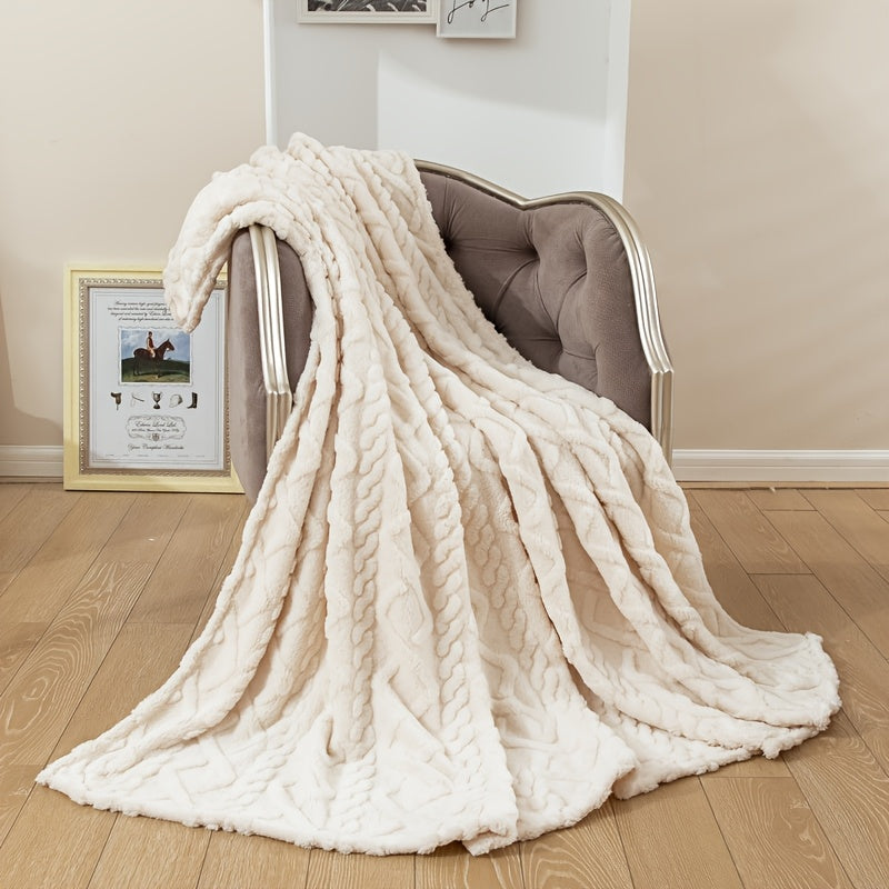 Stay cozy and stylish with the Tafu Velvet Single-Layer Blanket. Made from luxurious polyester coral fleece, this sofa throw is perfect for travel, camping, and gifting. Available in coffee, light green, grey, white, and pink, this hand-washable blanket