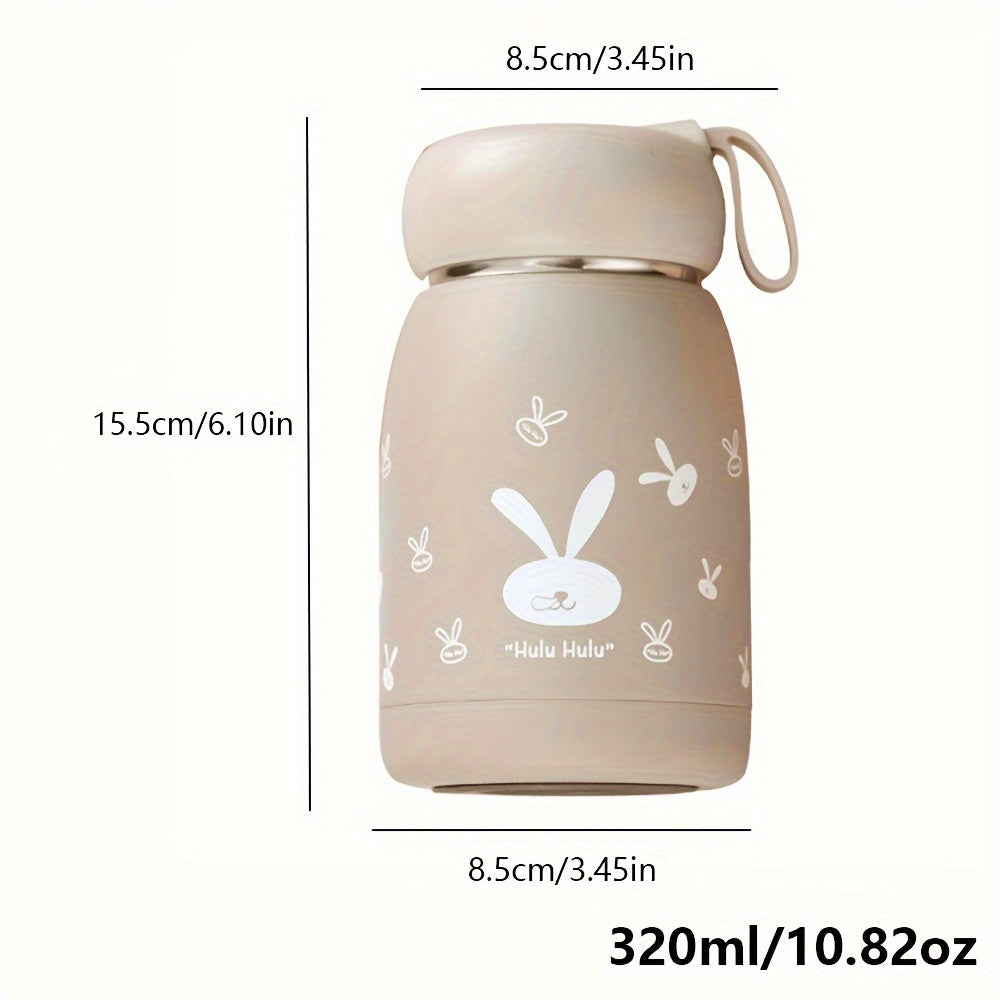 One Piece Bunny Rabbit Vacuum Flask - Keep Your Drinks Hot or Cold with this 320ml/10.82oz Insulated Water Bottle - Cute Kawaii Design Perfect for Travel - Ideal for Summer and Winter Beverages - Great Gift Idea