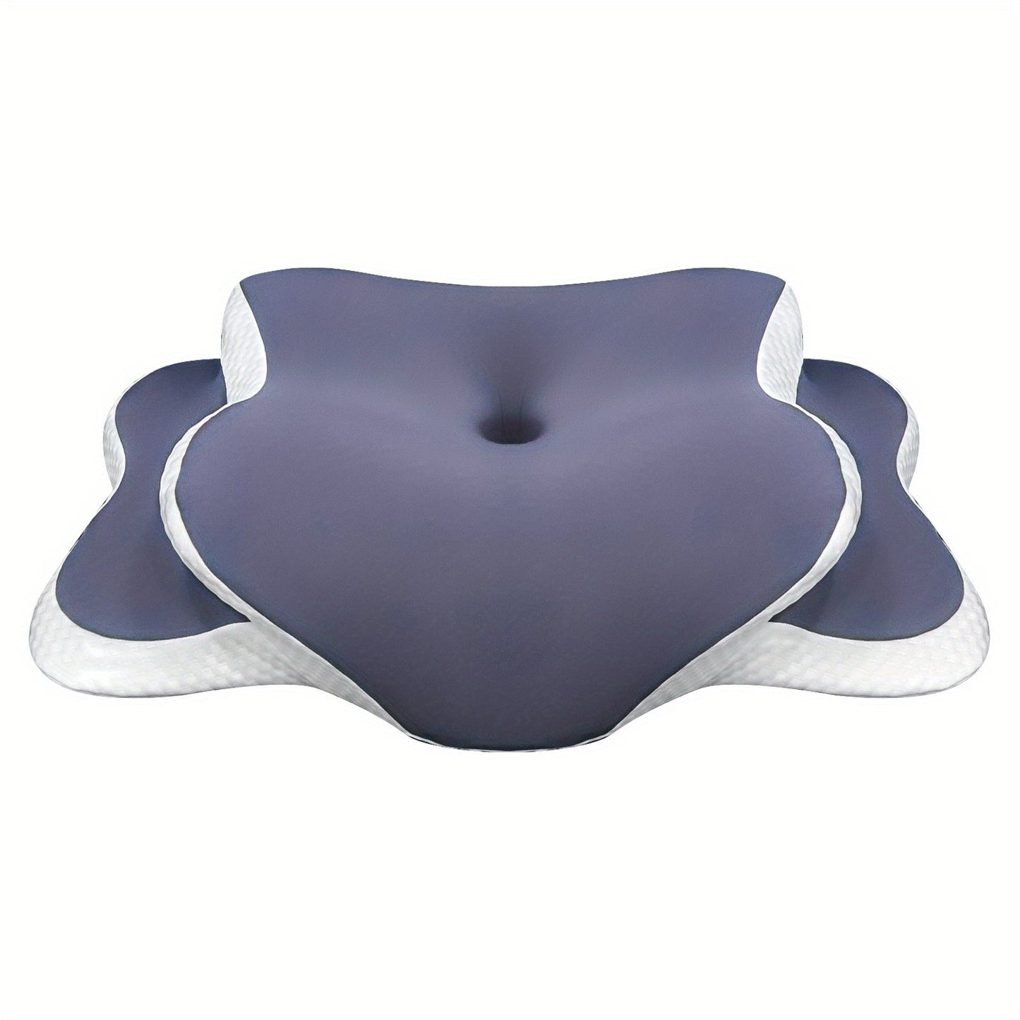 Adjustable neck pillow with ergonomic design, suitable for all sleeping positions.