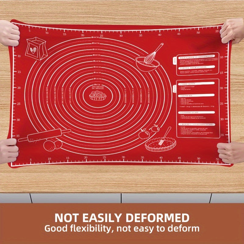 Non-stick baking mat in red for home bakers and cooking enthusiasts, available in large and small sizes.