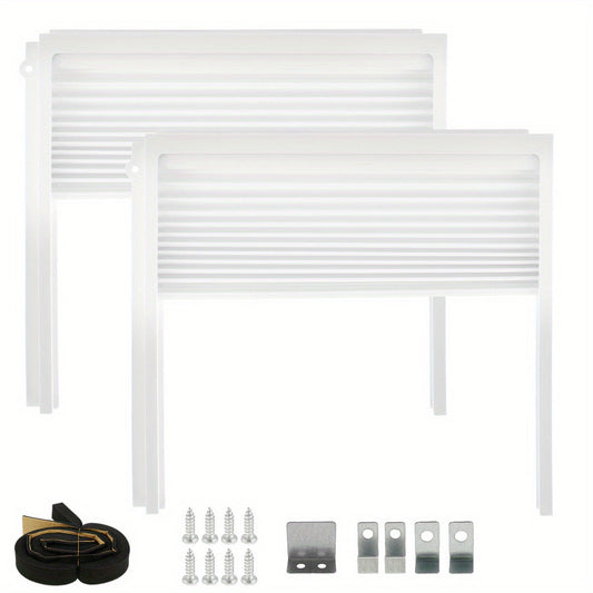 The Mamamax Adjustable Window Air Conditioner Side Panels and Frame Kit is designed to provide a dust-proof insulation solution for your AC unit. Made of easy-to-install PVC material, these filler panels require no power and effectively seal off heat and