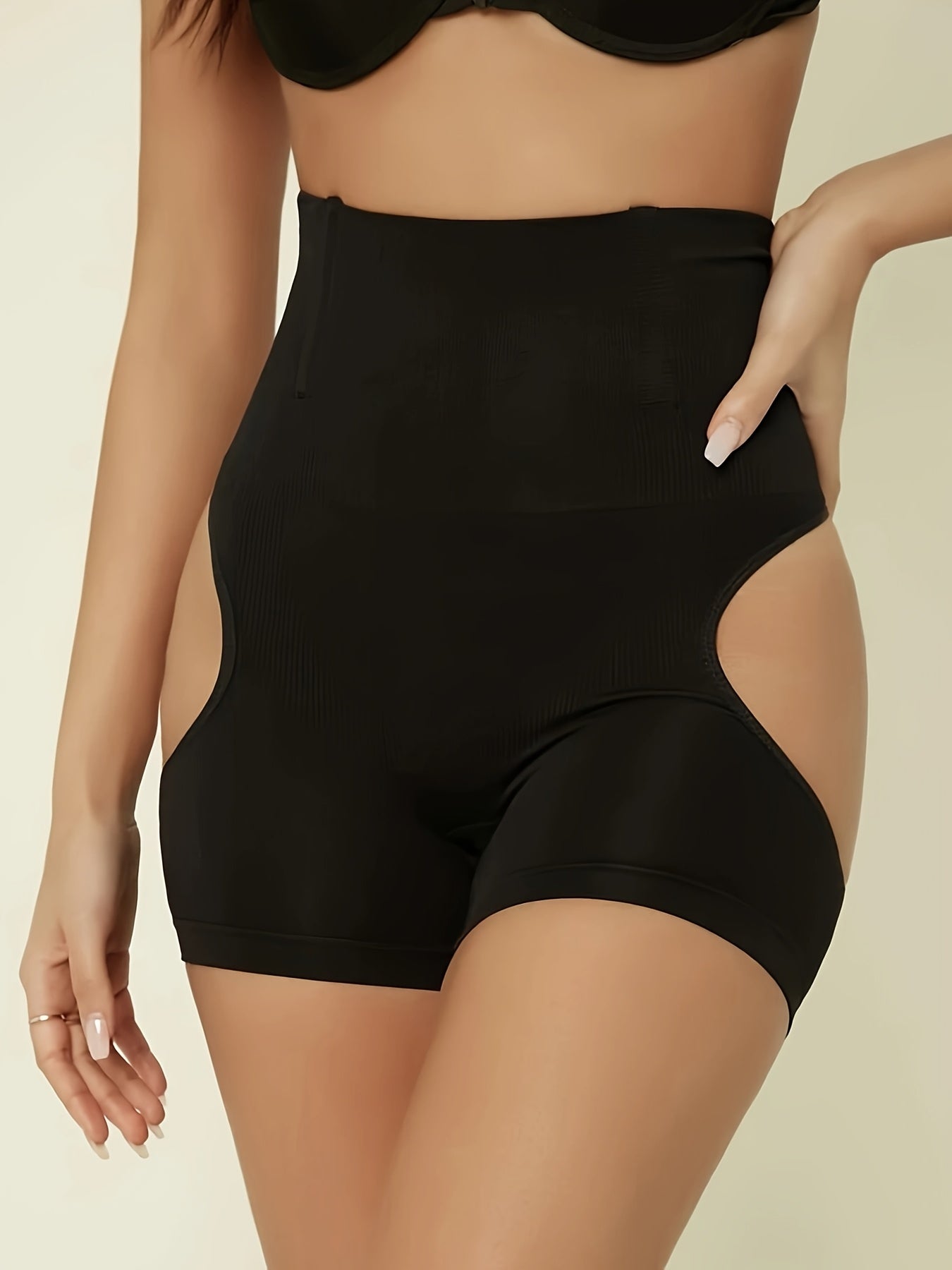 Tummy Control Pants with High Waist and Butt-Revealing Design